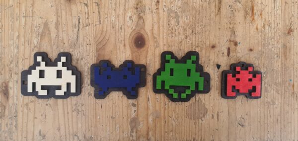 Space Invaders 6stuks - Afbeelding 4